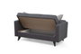 Atelier Del Sofa Polya - Sofá cama de 2 plazas Gris oscuro